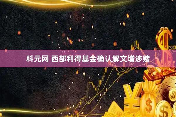 科元网 西部利得基金确认解文增涉赌