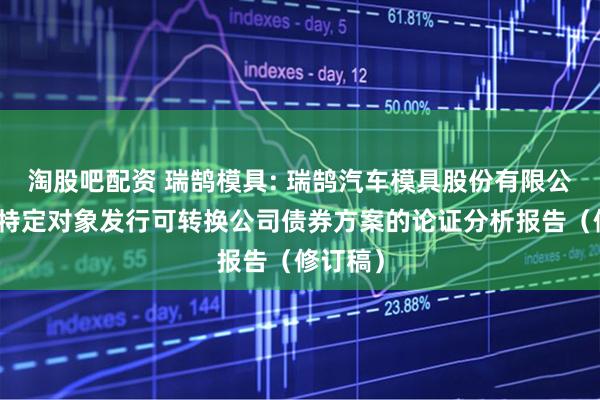 淘股吧配资 瑞鹄模具: 瑞鹄汽车模具股份有限公司向不特定对象发行可转换公司债券方案的论证分析报告(修订稿)