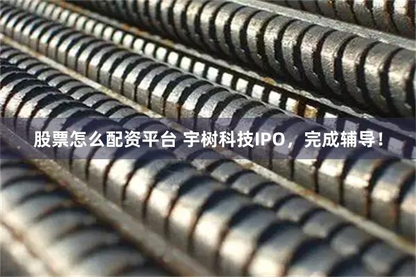 股票怎么配资平台 宇树科技IPO，完成辅导！