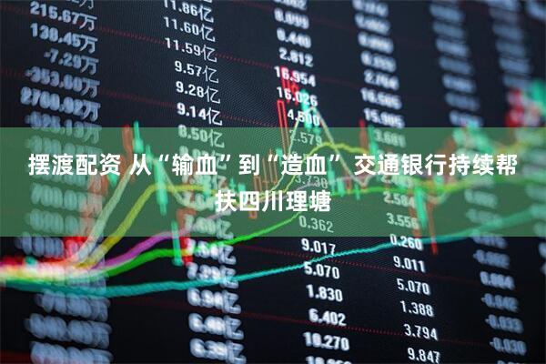 摆渡配资 从“输血”到“造血” 交通银行持续帮扶四川理塘